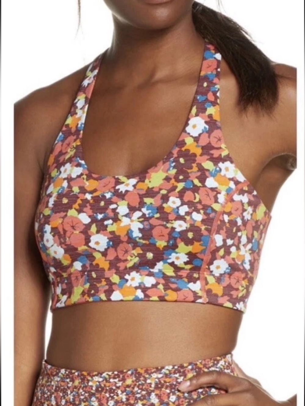 Outdoor Voices Doing Things Bra Paprika Bloom sz M